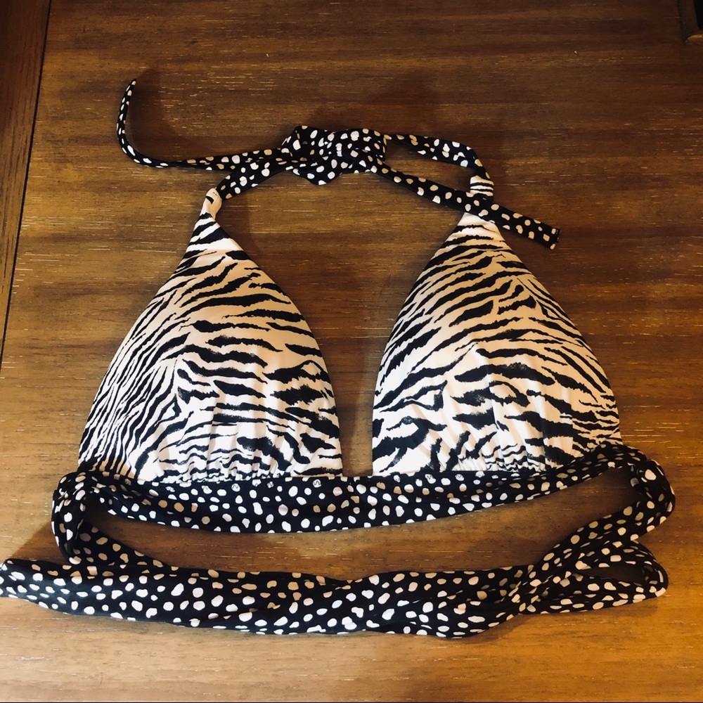 Victoria’s Secret Zebra Polka Dot Bikini Top NWT